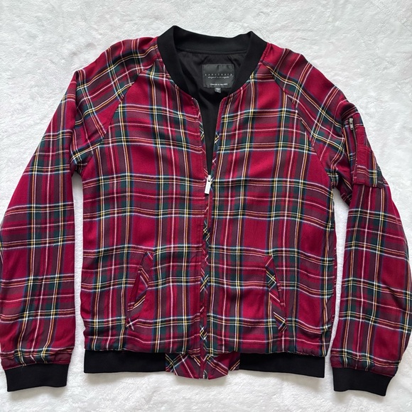 Sanctuary Jackets & Blazers - SANCTUARY Tartan Plaid Bomber Jacket--EUC--L